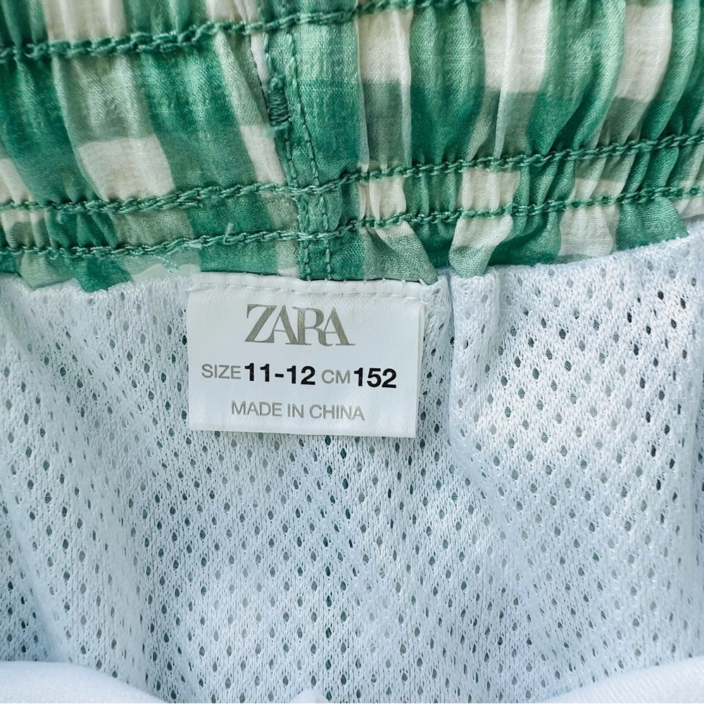 Zara Kids Gingham Swim Trunks - Picture 8 of 8